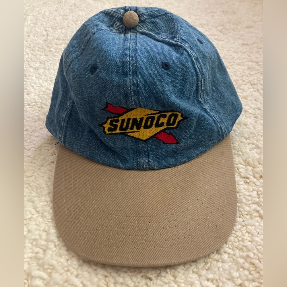 Sunoco denim adjustable strap baseball cap